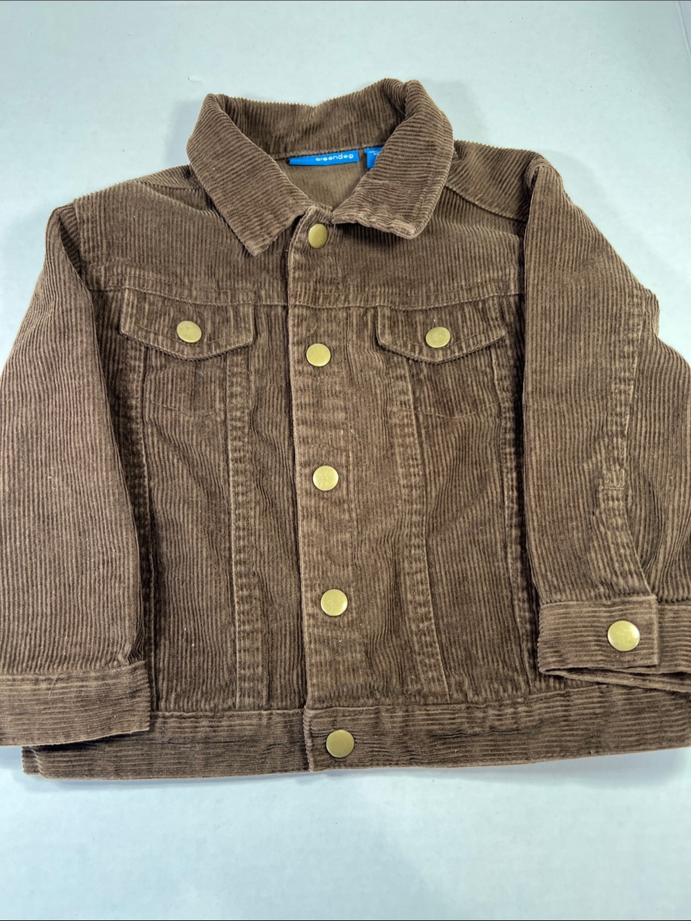 Vintage 90’s Greendog Brown Corduroy Trucker Shacket Snap Button Jacket Sz 24 Mo